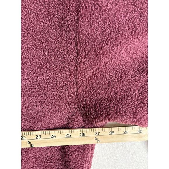 Fabletics Pullover Womens Size 2X Plus Red Crew Malia Sherpa Fleece Cropped New - Picture 10 of 13